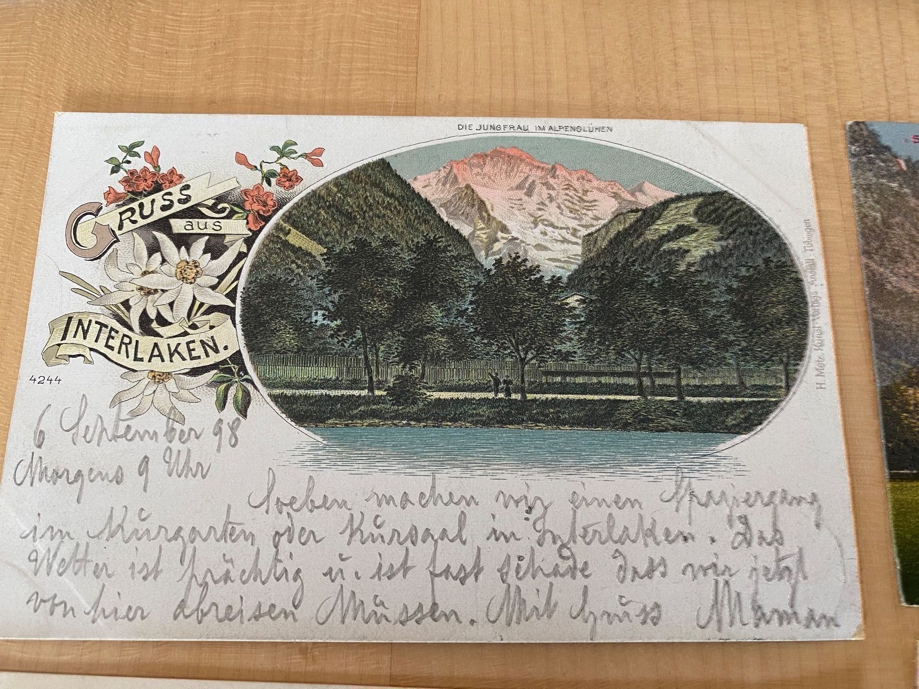 Cartoline postali: Lot Aal Nr 3 Interlaken – Usato da Mosnang venduto da Goldwasser 8