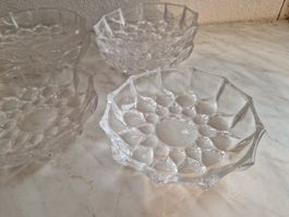 8 Glas Kristall Dessert schalen