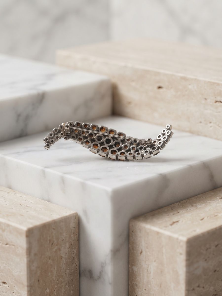 Spille & Fermagli: Wonderful rhinestone brooch – Usato da Forch venduto da ays_5lbc 1