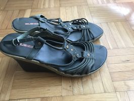 Keil Sandalen Leder von Blendshe Grösse 39