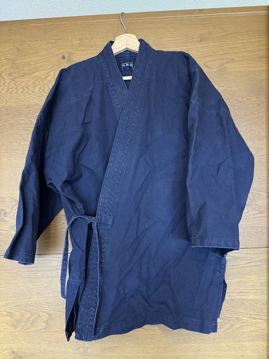 Kimono: Dunkelblaue Kimonojacke Gr. L, Hanten oder Haori – Usato da Bern venduto da Trader_Mick