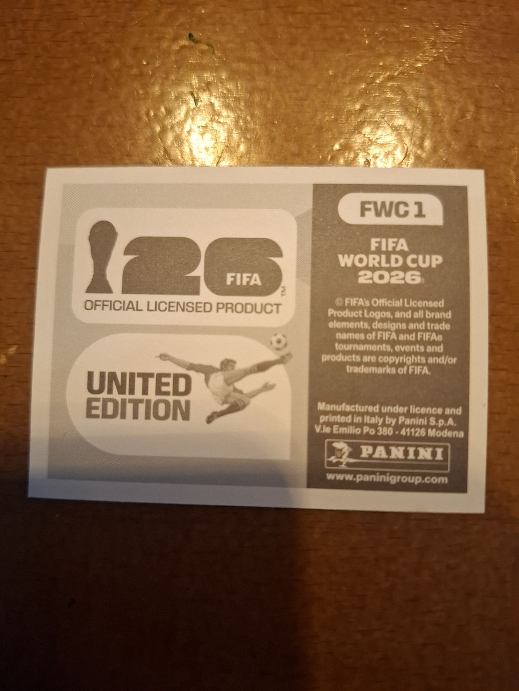 Panini Carte collezionabili: Paninibild FWC 1 – Nuovo (secondo la descrizione) da Auw venduto da jea.12 1