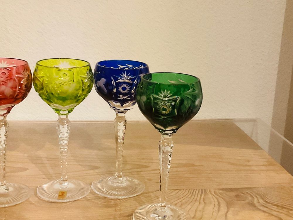 VINTAGE 5 NACHTMANN BLEIKRISTALL APERITIF GLÄSER | Kaufen Auf Ricardo