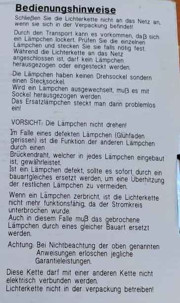 Ghirlande e barre luminose: Lichterkette bzw. Lichtwasserfall mit elektronischem Dimmer – Nuovo (secondo la descrizione) da Zürich venduto da 1980ale 5