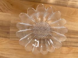 10 Vintage Glasschalen Sonnenblume