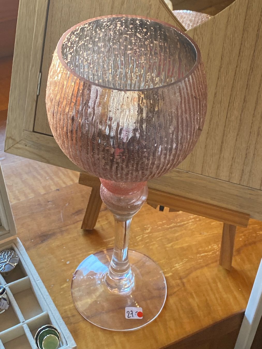 Tutte le decorazioni: DEKO GLAS KELCH -GLITZER-ROSA – Usato da Meienried venduto da ManuelaBoutique 5