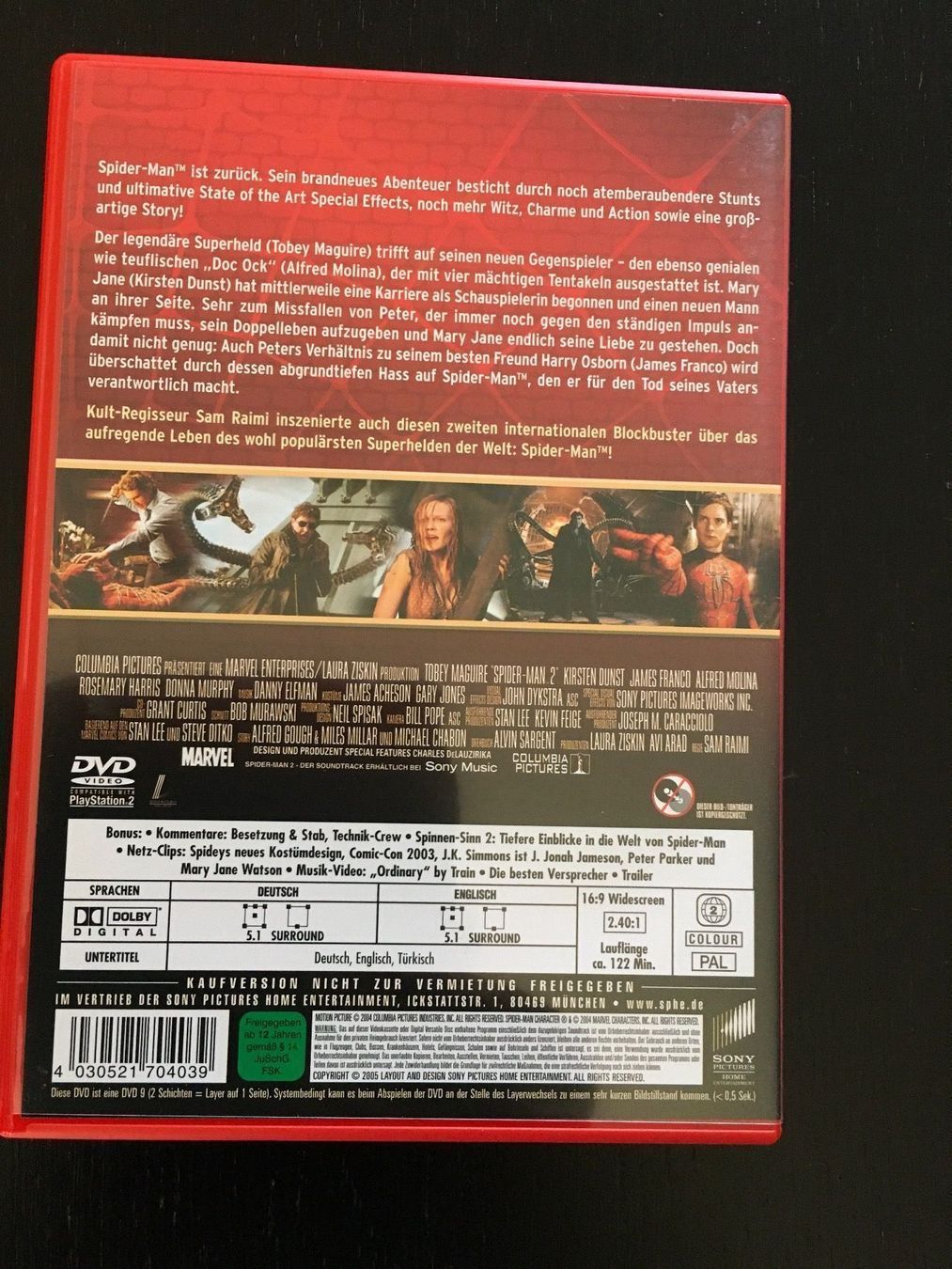 Tutti i DVDs: DVD Spyder-man 2 – Usato da Regensdorf venduto da scheissspiel 1