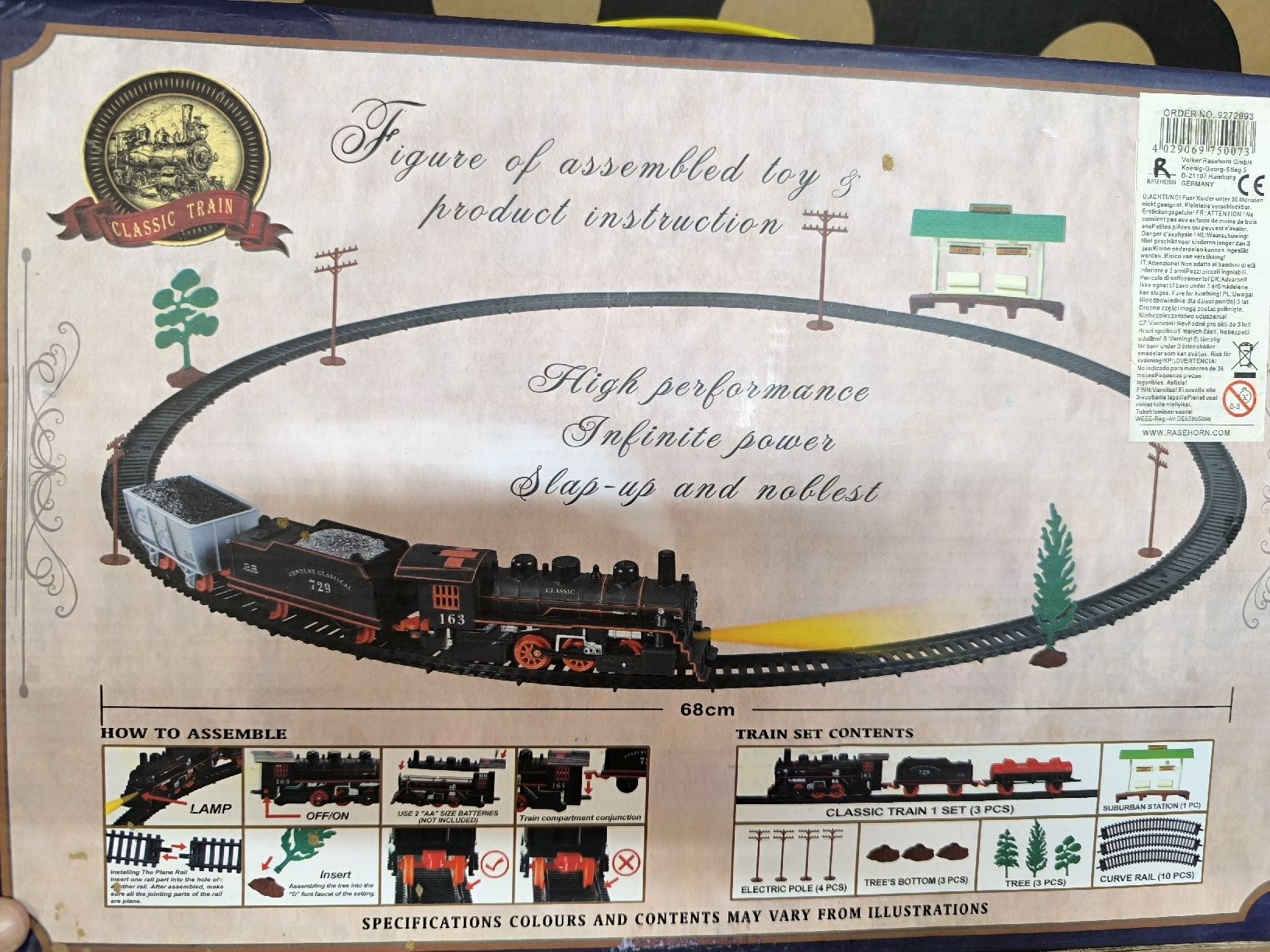 Giocattoli: Klassische Spielzeug-Eisenbahn-Set – Nuovo (secondo la descrizione) da Luzern venduto da Pilu17 1