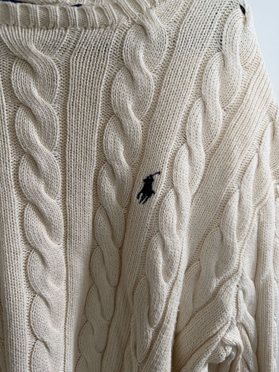 Polo Ralph Lauren Maglioni & Felpe: Ralph Lauren Zopfstrick Pullover Gr M Cremefarben – Nuovo (secondo la descrizione) da Weiach venduto da nou_t2x8 1