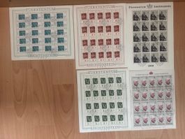 Liechtenstein Briefmarken Sammlung, Jahrgänge 1965-66!