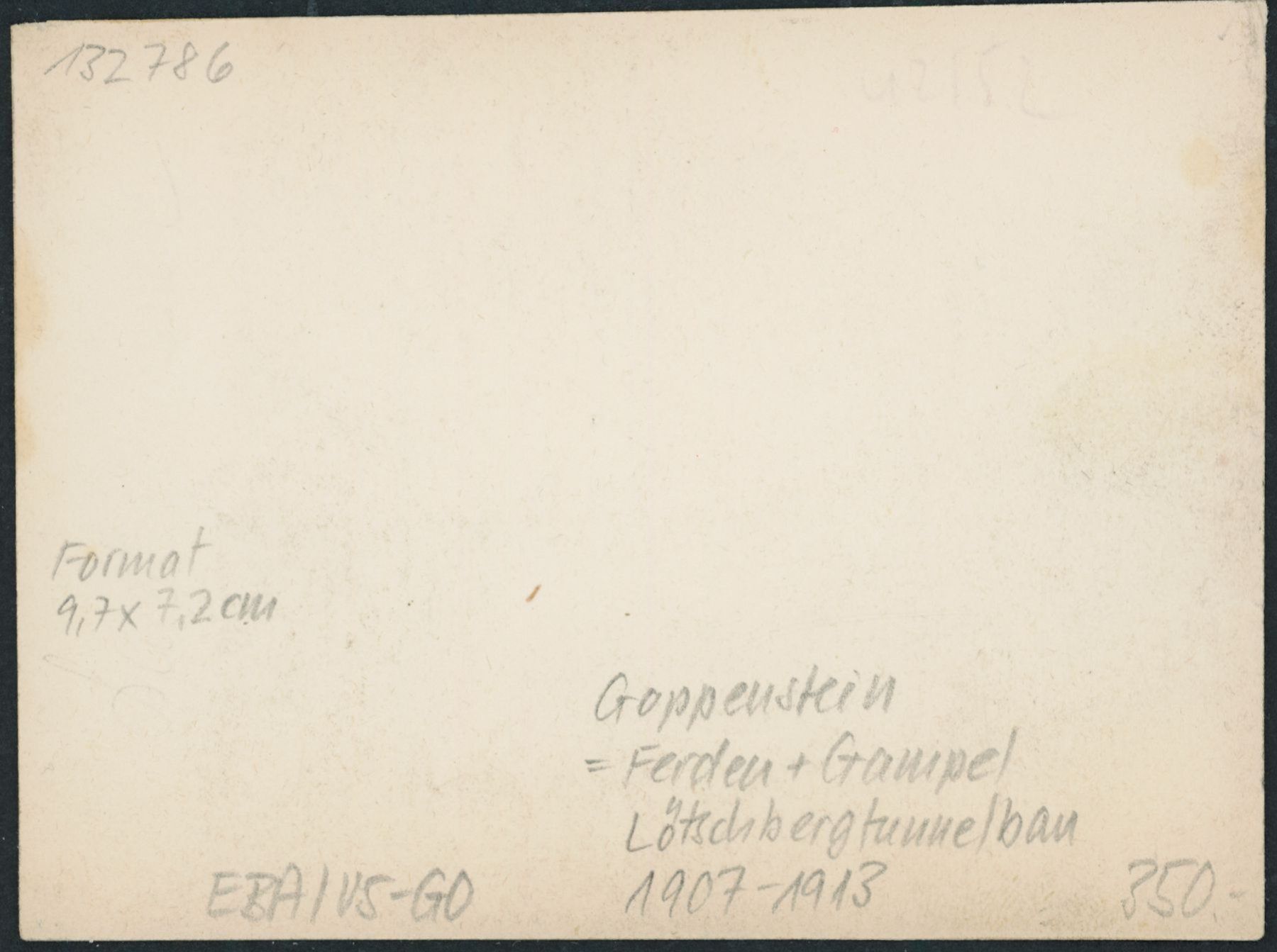 Cartoline postali: VS Goppenstein - Bahn BLS - Tunnelbau - Ferden - Gampel – Nuovo (secondo la descrizione) da Schindellegi venduto da leecollect 1