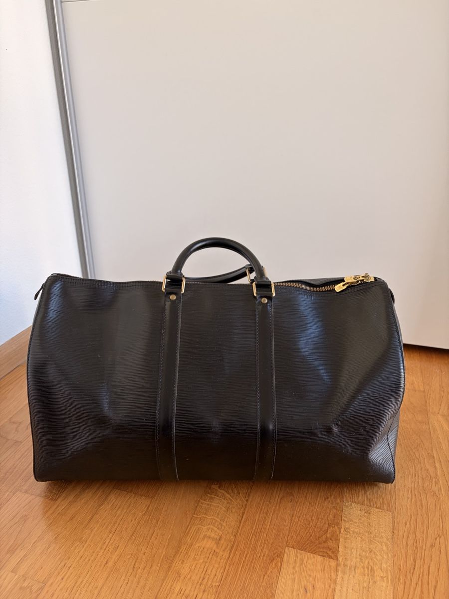 Louis Vuitton Borse: Louis Vuitton Keepall 50 Epi Schwarz – Usato da Reinach BL venduto da Dimitri00 1
