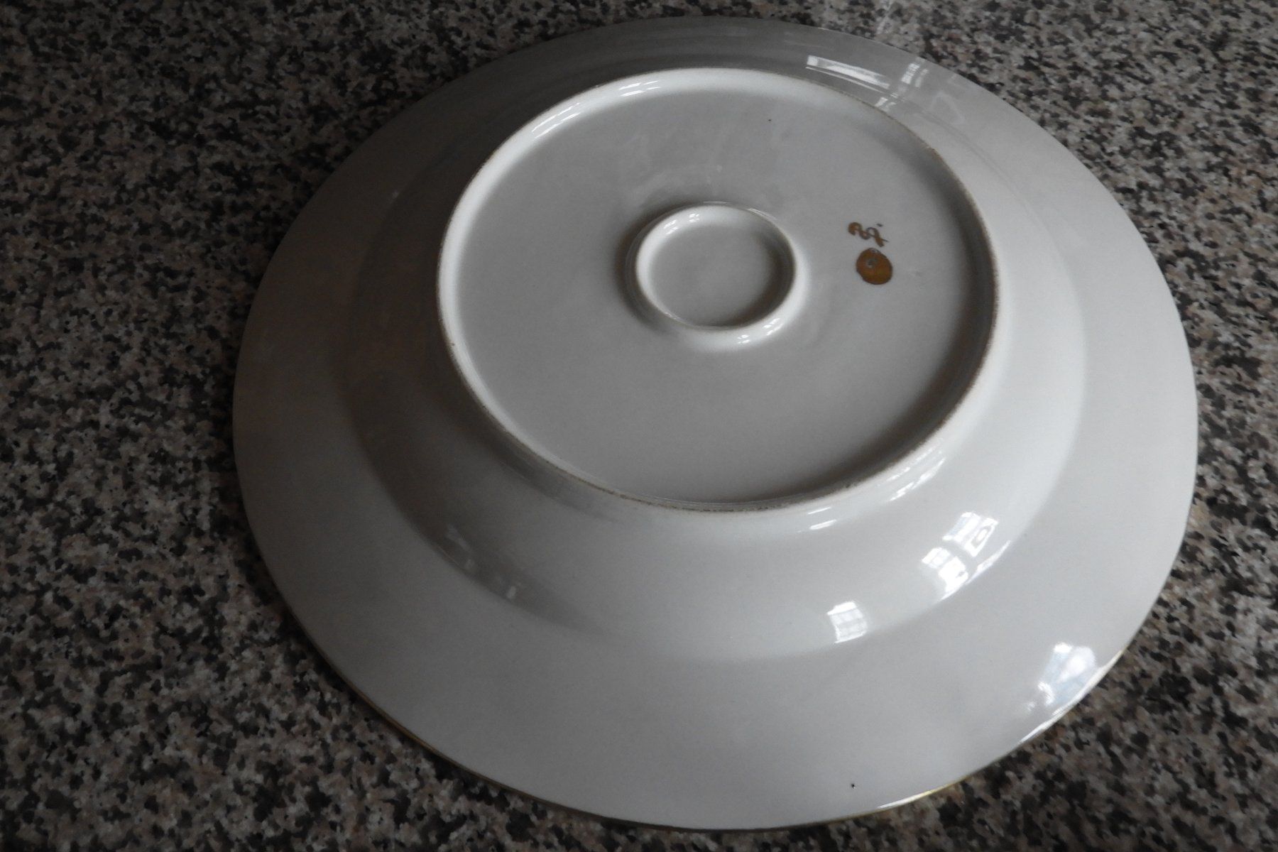 Piatti: FRUCHTTELLER 35 cm  ECHT GOLDRAND HANDBEMALT 1960 – Usato da Ettingen venduto da troll-mutter 7