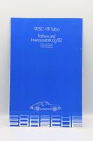 Porsche 911 SC / Turbo Farben&Innenausstattung 1982 Prospekt
