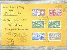 TR96 Enveloppe + Timbre Suisse 1939