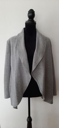 Marc Cain Bouclé-Jacke, Gr. N4, grau, Schurwolle - Top!