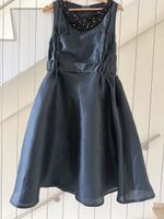 Le Perla blaue Seidenkleid Größe M