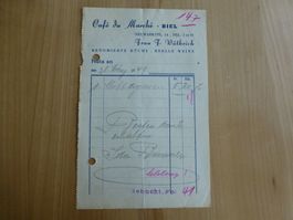 Biel, Cafe du Marche Neumarktpl. 14, Frau F. Wüthrich 1949