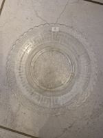 Glas Teller mit Muster, Vintage, Durchmesser 26 cm