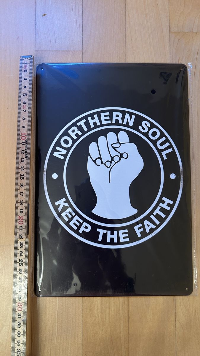 Insegne: Northern Soul Blechschild  – Nuovo e nell'imballaggio originale da Erlinsbach venduto da Basi67 1