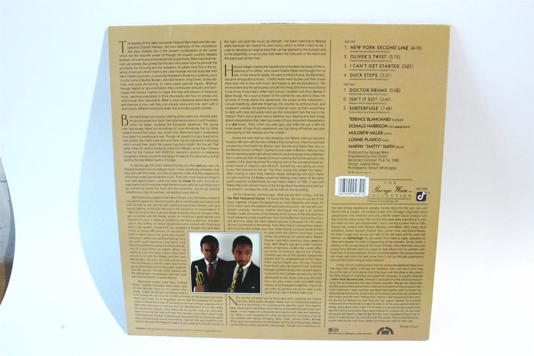 Schallplatten: TERENCE BLANCHARD/DONALD HARRISON: N.Y. – Gebraucht aus Bern von kultiges 3
