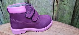 DENO Kinderboots Echtleder Stiefel gr25 Lila💕Herzig💕(602)