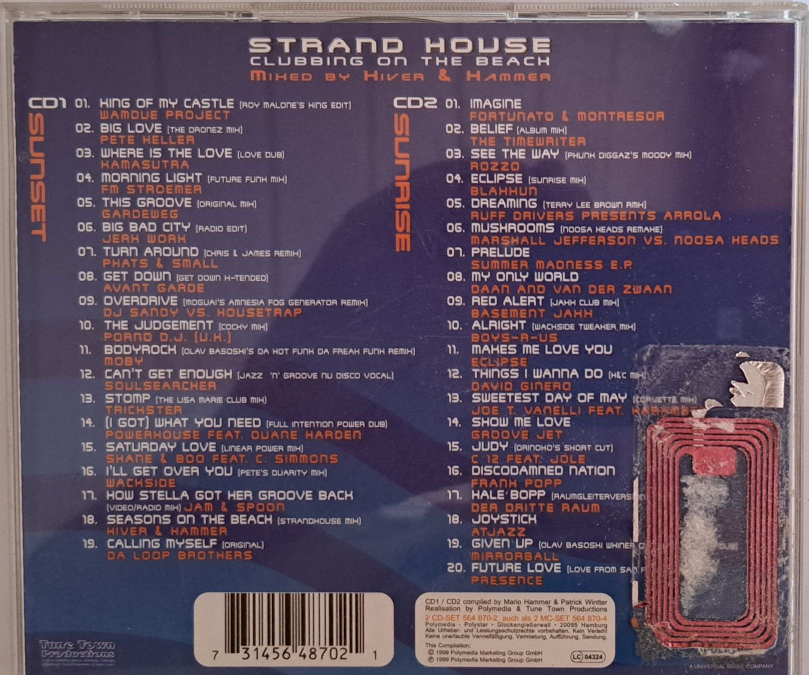 CD: Strand House - Clubbing on the Beach – Usato da Tenniken venduto da mik_6mxg 9