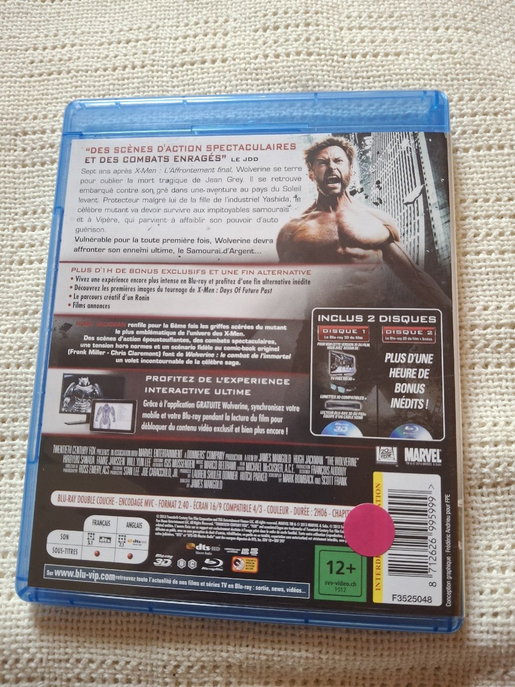 Tutti i DVDs: Dvd Blu Ray Volverine le combat de l immortel 3 CD – Usato da Villiers venduto da san_jn5w 3