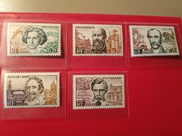 5 französische Briefmarken  1963 Postfrisch