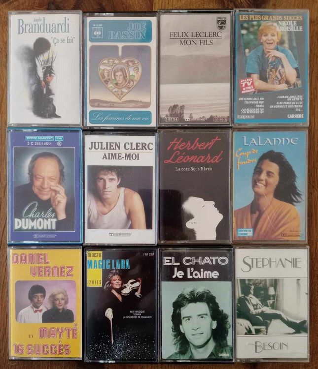 Chanson Française / Lot 12 x cassettes - LOT 3 (Gebraucht) in Le Locle ...