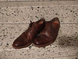 Herren Lederschuhe braun Brogue Design gebrauchter Zustand