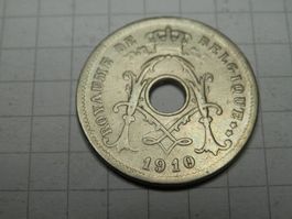 Belgien 5 Centimes, 1910 Legende in französisch - "ROYAUME D