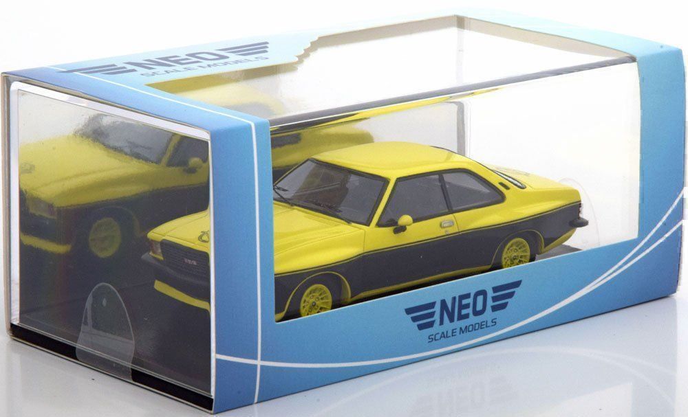 Opel Modellini d'auto: Opel Commodore B GS/E "Steinmetz" 1973 gelb / schwarz   1:43 – Nuovo e nell'imballaggio originale da Gerlafingen venduto da espero88 6