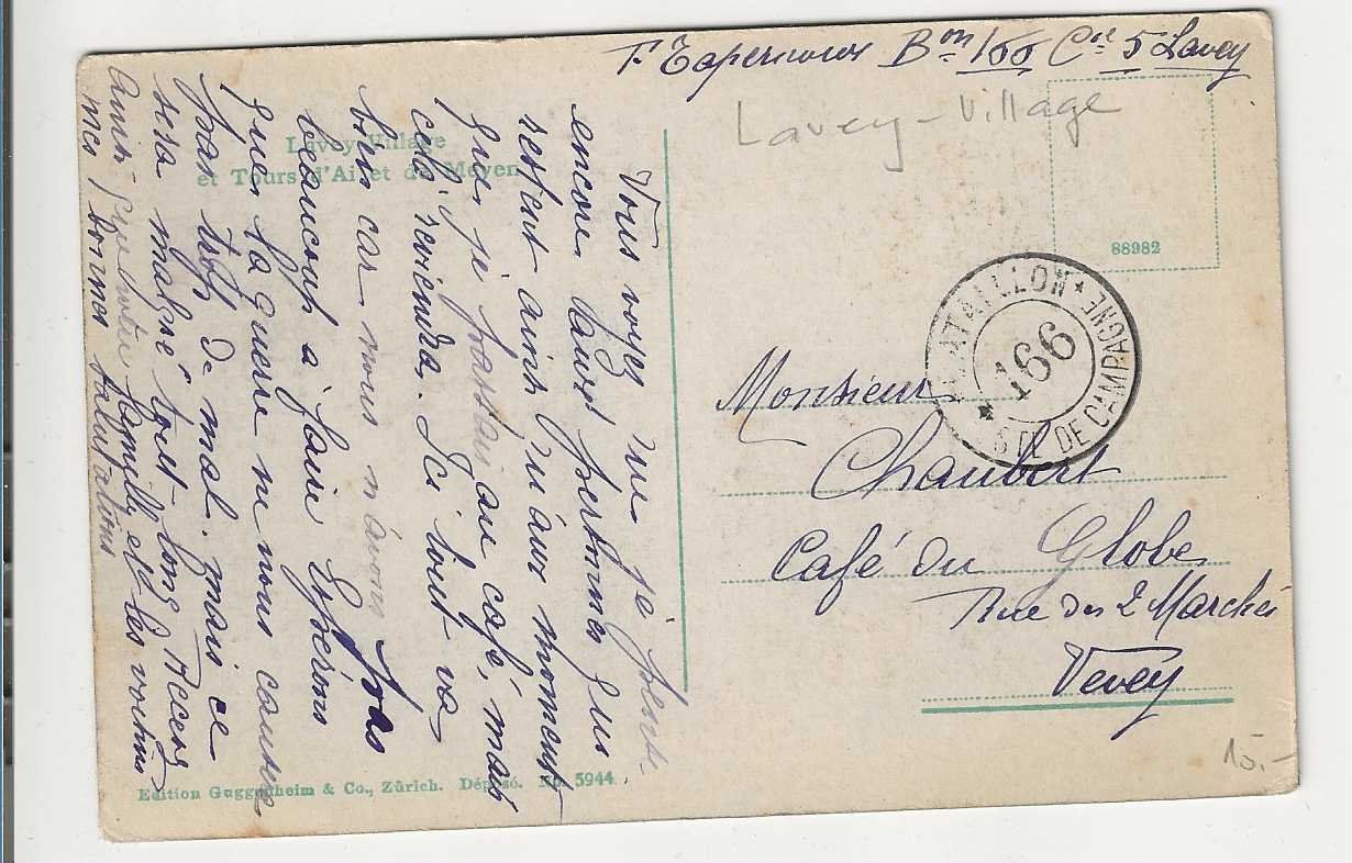 Cartoline postali: Lavey, ca1910, FP-Stempel – Usato da Spiez venduto da Niesen20 1