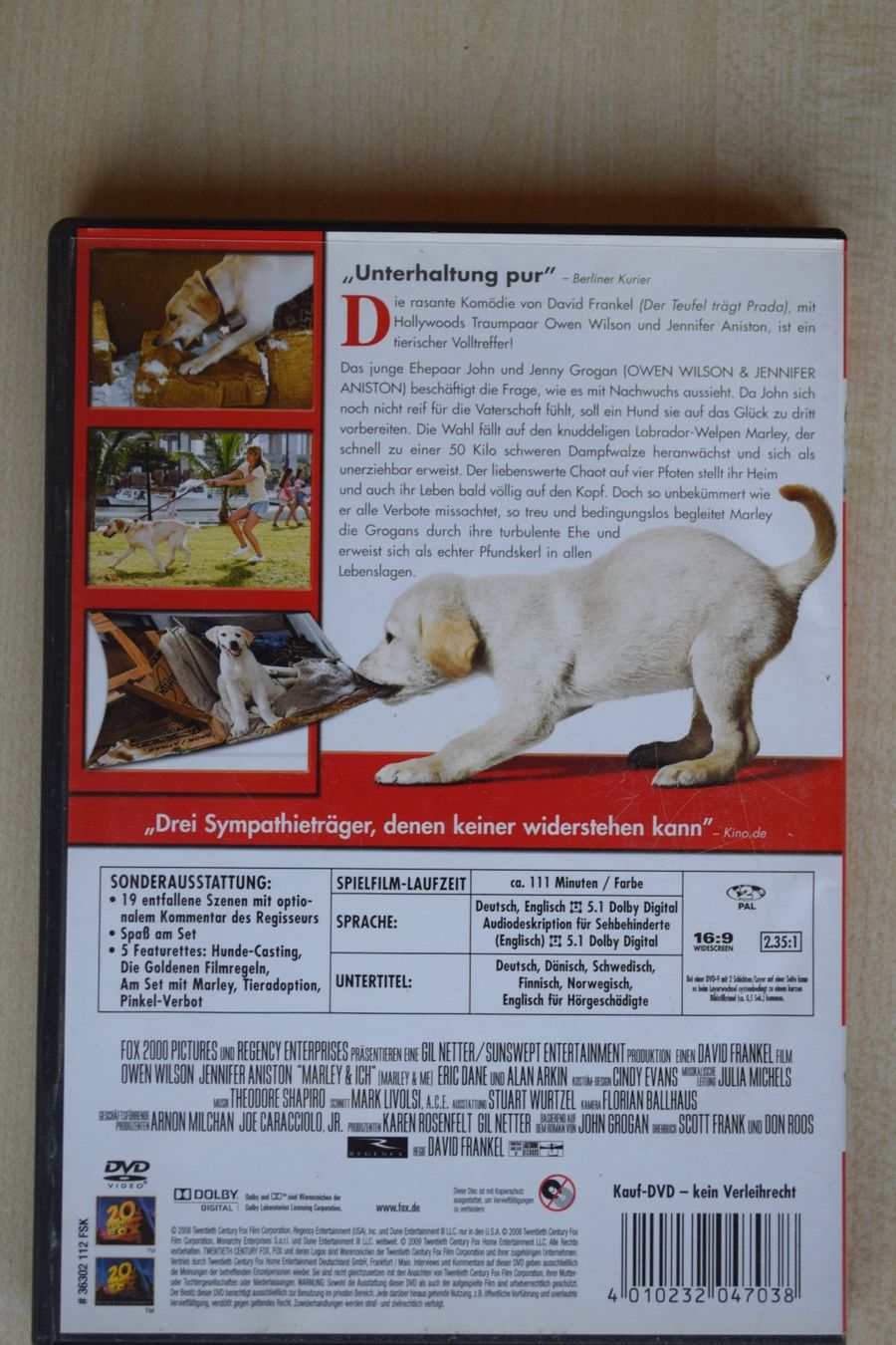 Tous les DVDs: Marley & Ich (269) – D'occasion à Reutigen par DONDON55 1