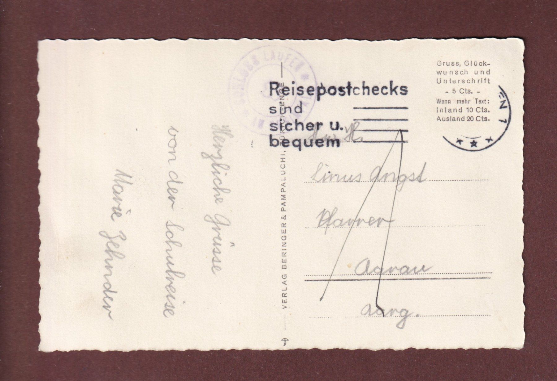 Ansichtskarten: RHEINFALL - Schloss Laufen – Gebraucht aus Pully von nicecards-shop 1