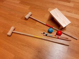 Jeu de croquet en bois