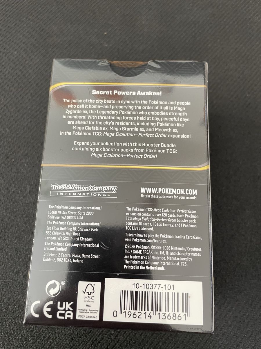 Pokémon Sammelbilder & Trading cards: Pokemon Perfect Order Booster Bundle – Neu und originalverpackt aus Wallisellen von Optimalex 1