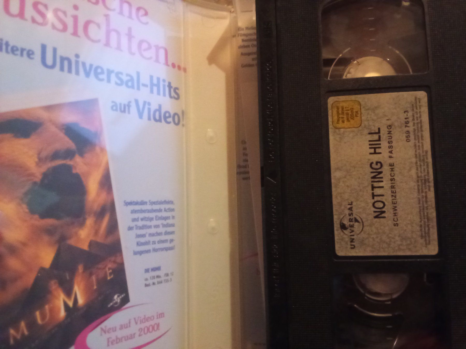 Alle VHS: Notthing Hill (USA/GB 1999) Universal VHS 059 761-3 – Gebraucht aus Remetschwil von Hofiii 1