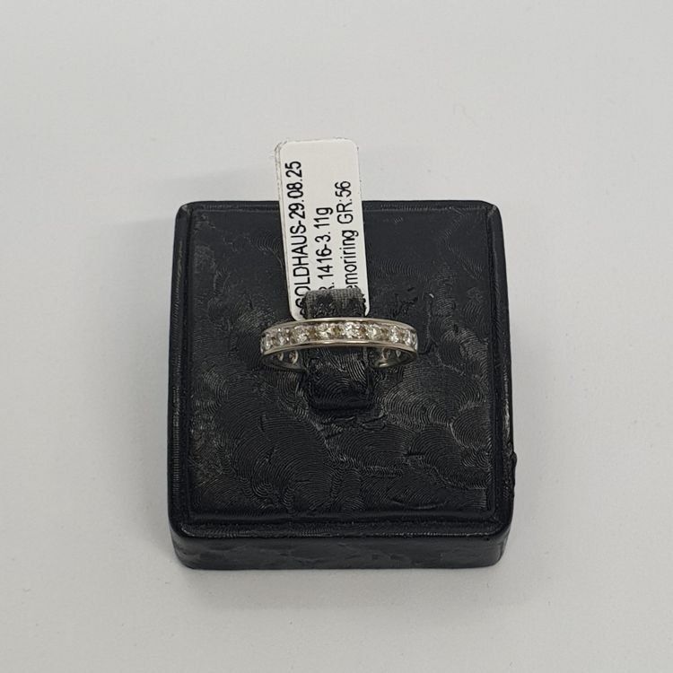 Anelli: Echt 18K Gold - Diamant Memoire Ring – Usato da Luzern venduto da Goldhaus-Luzern