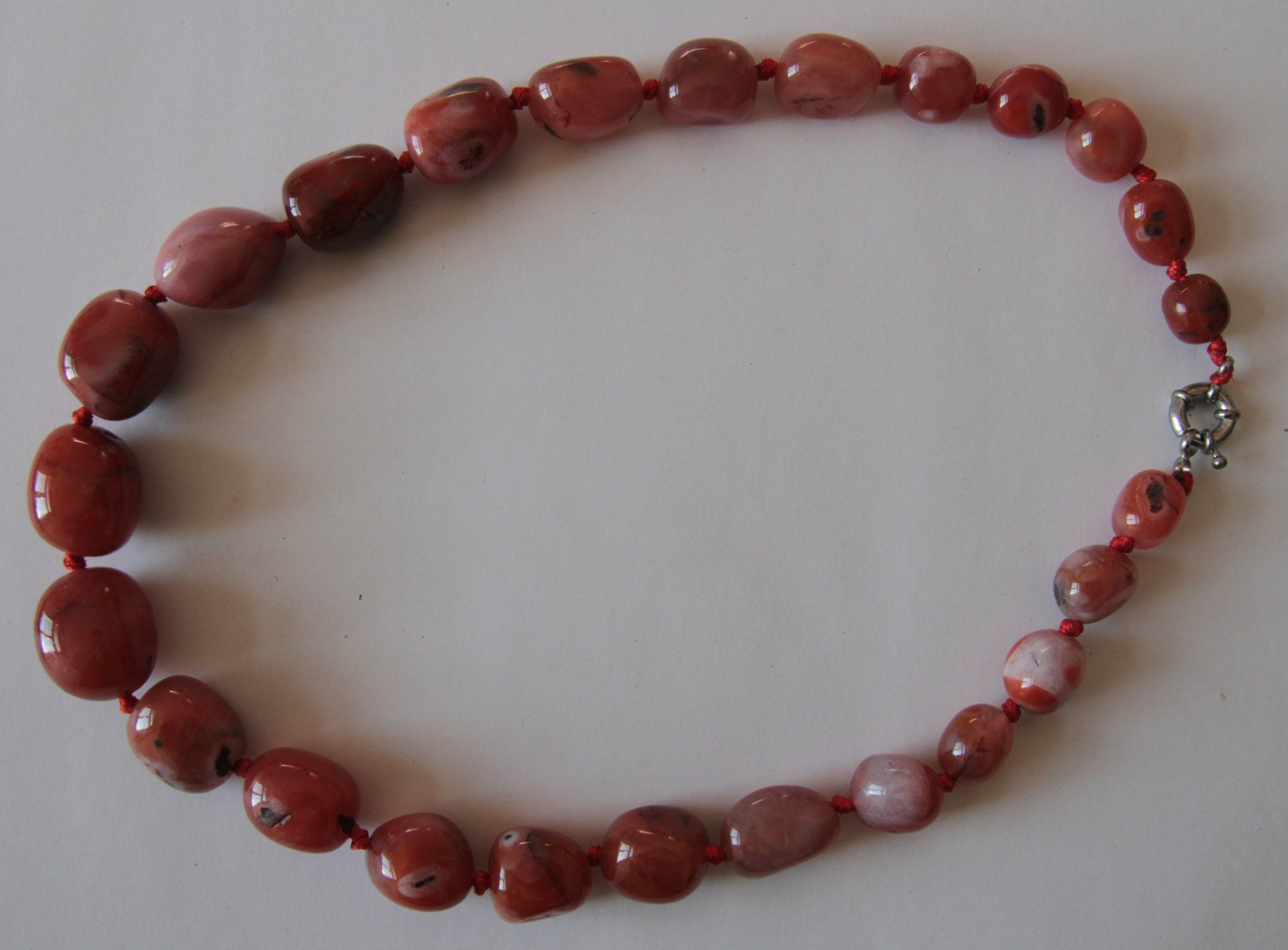 Catenine: NEU: Mega Botswana Achat Kette Achatkette Edelstein Schmuck – Nuovo (secondo la descrizione) da Matten b. Interl venduto da EdelsteineInterlaken 3