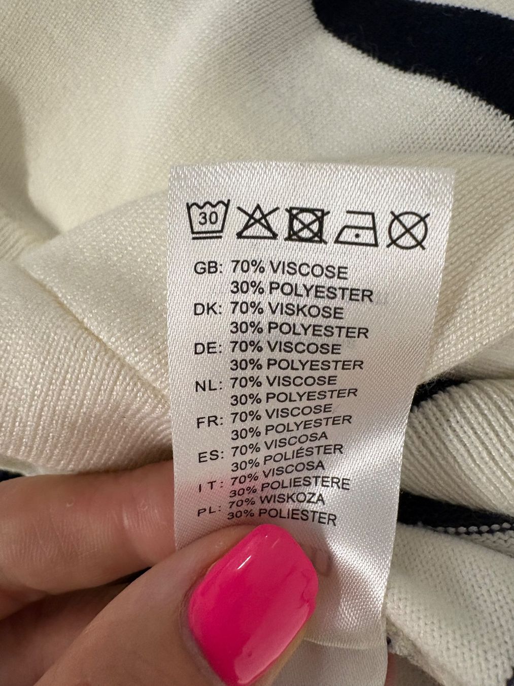 T-shirts: mbym Feisntick Pullover gestreift kurzarm S weiss schwarz – Neuf (Voir description) à Regensdorf par secondchancefashion 4