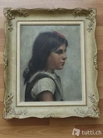 Dipinti: Mädchen_Ölbild_ Gemälde-Portrait – Usato da Näfels venduto da gil_sindamel 1