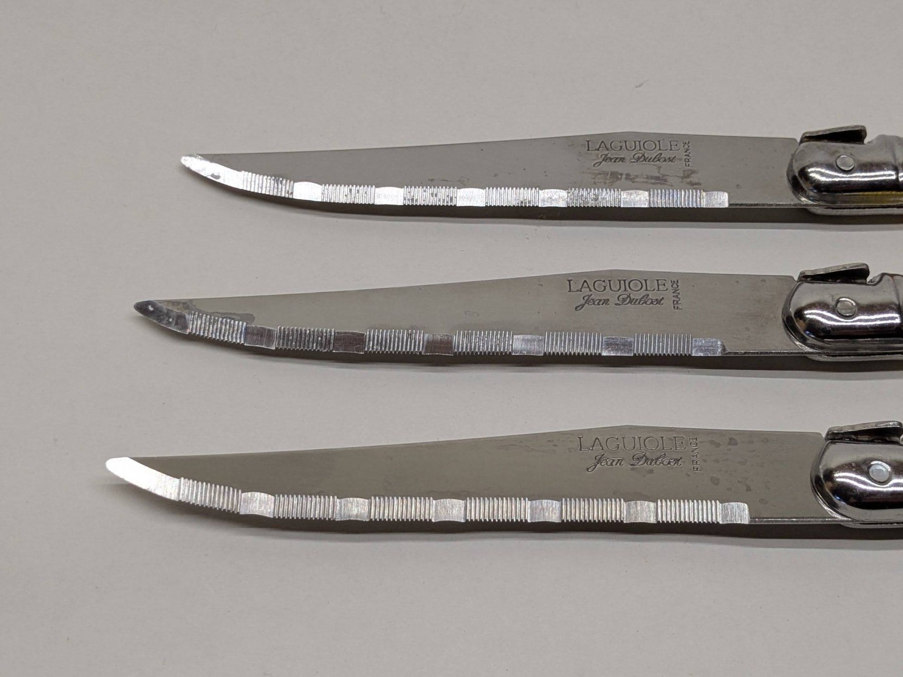 Coltelli: Laguiole Steakmesser Set, 6-teilig mit Holzblock – Usato da Bern venduto da F_M_A 4