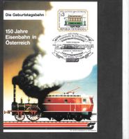Österreich Maximumkarte 1757 150 Jahre Eisenbahn 8.9.1987