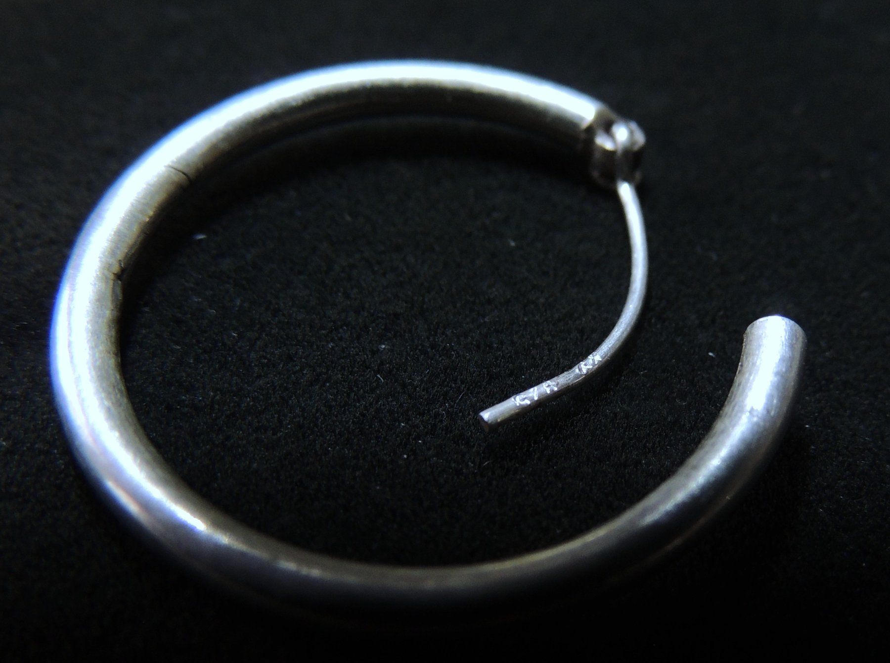 Orecchini pendenti & Orecchini a lobo: Silber 925 Creolen Ohrringe 26 mm – Usato da Waldenburg venduto da schaller707 1