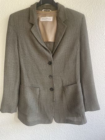 Veste Max Mara vintage en laine vierge, Taille 38 IT