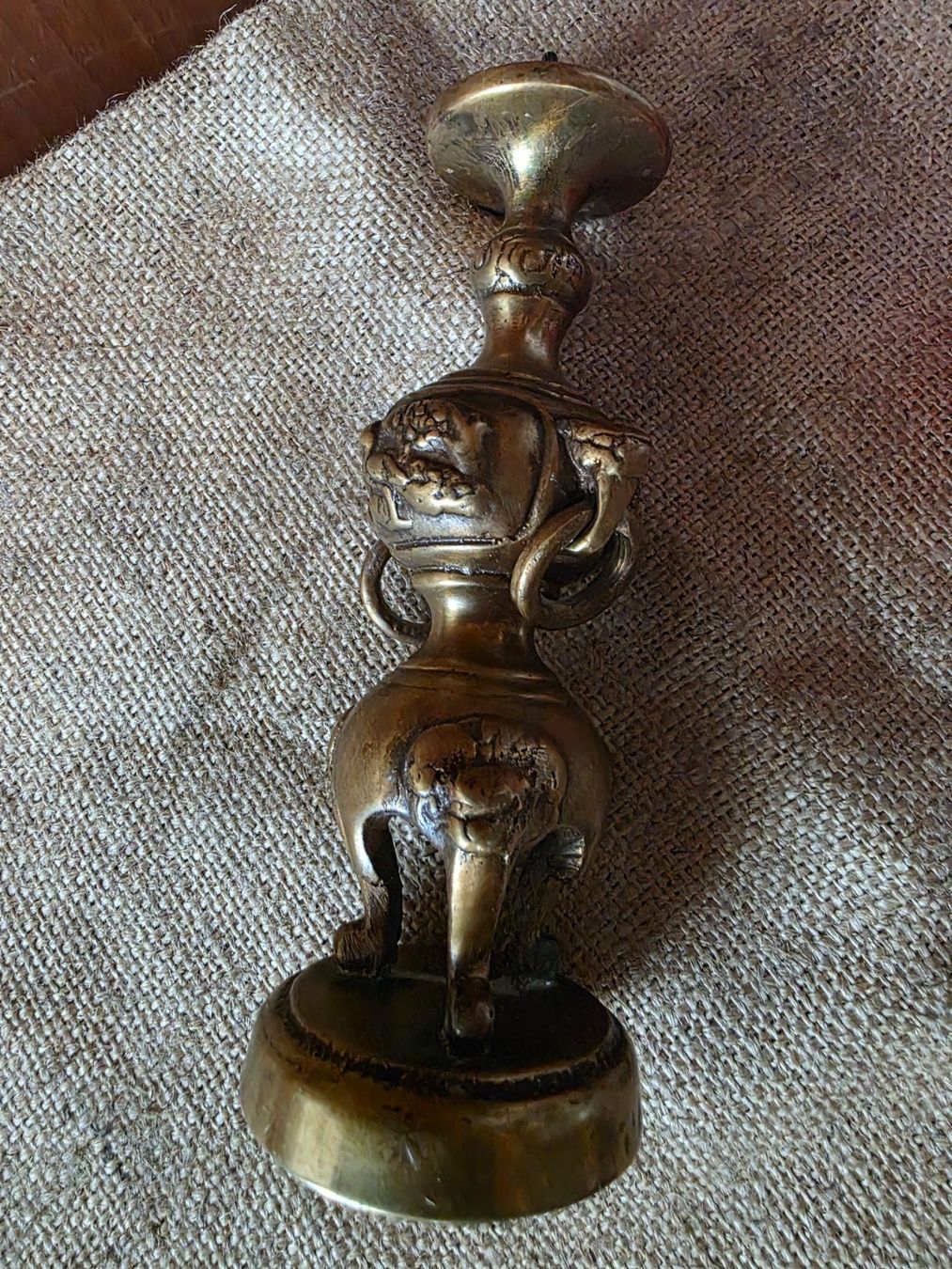 Kerzenständer: antiker wohl Bronze Kerzen Ständer 18 cm – Gebraucht aus Walterswil BE von Lonitti 4