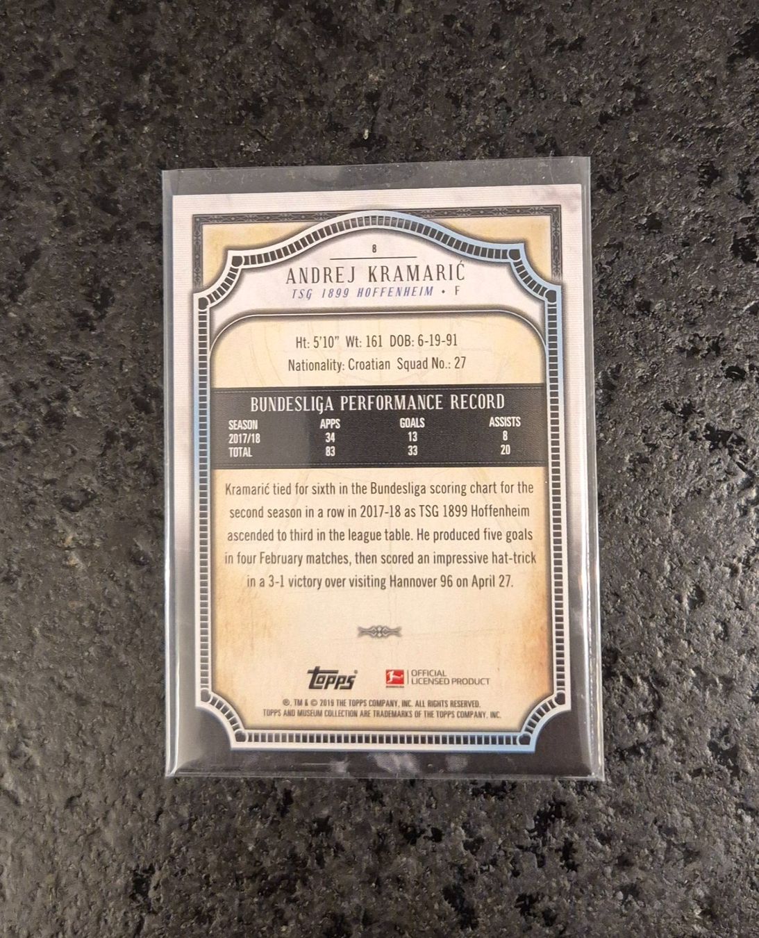 Topps Sammelbilder & Trading cards: Andrej Kramaric /50 - Hoffenheim - Topps – Neu (gemäss Beschreibung) aus Burg AG von Danoe 1