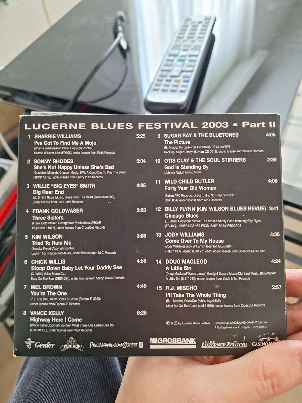 CD: Lucerne blues festival 2003 – Usato da Pfäffikon SZ venduto da TobyPeterson 2